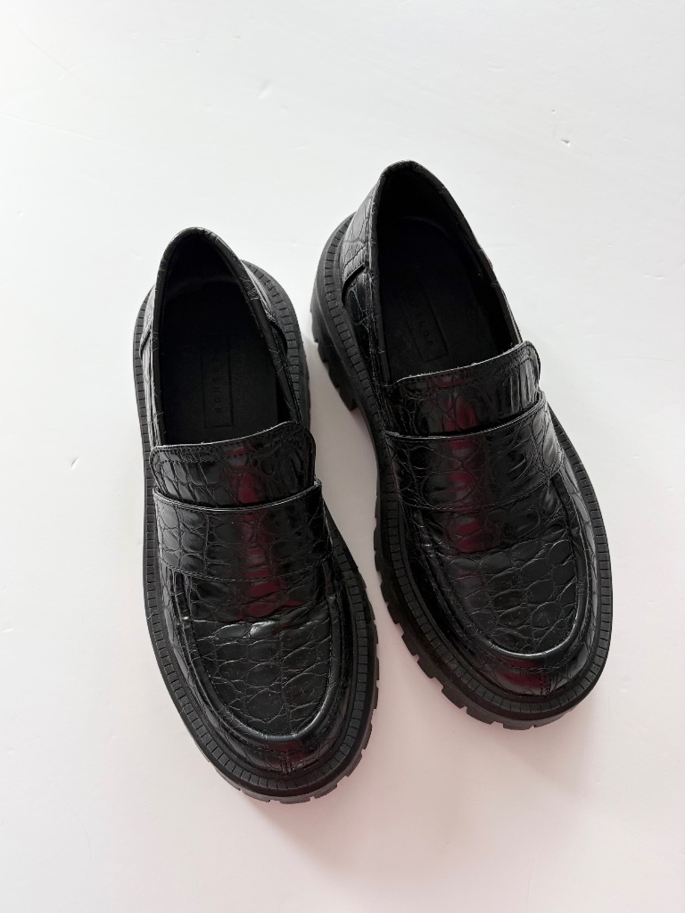 Topshop lug sole loafers